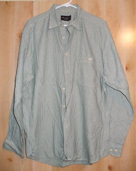 Eddie Bauer button front shirt sz Large mens EB 001259
