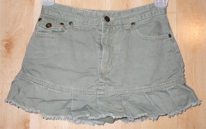 Greendog skirt sz 12 girls shorts cute green 001342
