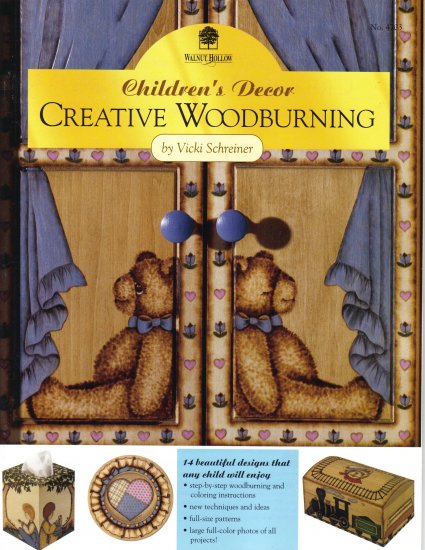 Creative Woodburning Childrens Decor Walnut PATTERNS