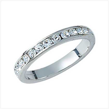 Sterling Silver Cubic Zirconia Eternity Ring