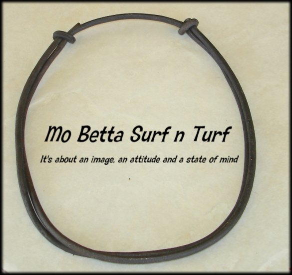 3 mm Dark Brown Adjustable Leather Cord Surfer Necklace