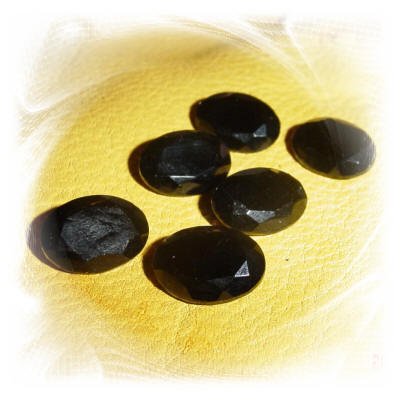 Vintage Swarovski Gem Stones â Jet Ovals - Free Shipping
