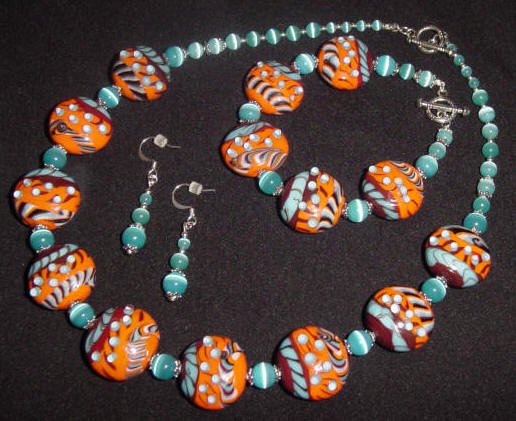 Summer Fiesta Lampwork Ensemble - Free Shipping