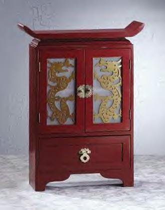 Wood Dragon-Door Cabinet