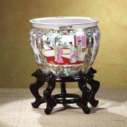 Footed Porceling "Fish Bowl"