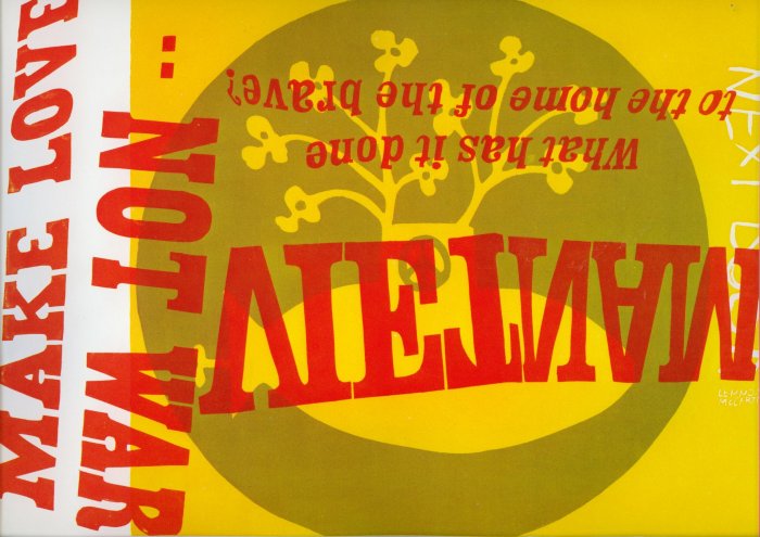 Vintage 1968 Sister Corita Yellow Submarine ART PRINT