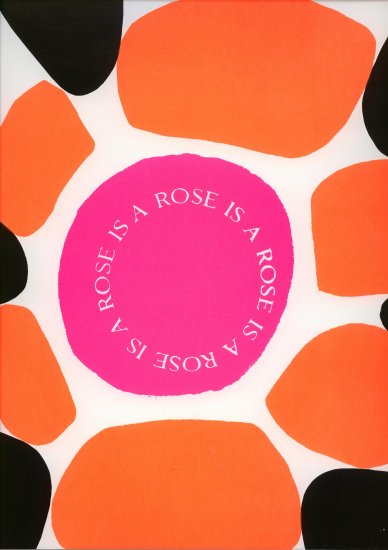 Vintage Sister Mary Corita Kent 1968 Rose ART Print