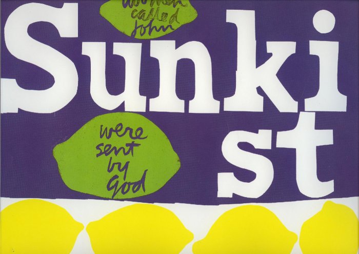 Vintage 1968 Sister Mary Corita Kent Sunkist ART PRINT