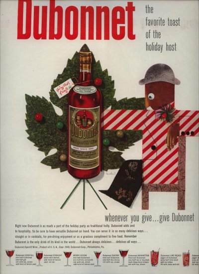 Vintage 1949 Dubonnet Wine Paul Rand AD
