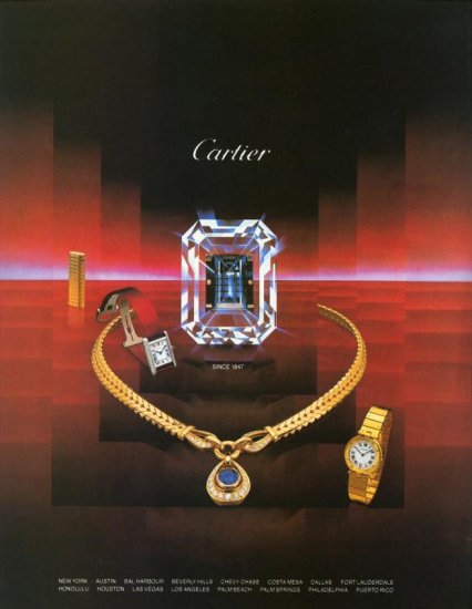 1984 Cartier Jewelry Watch AD