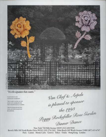 1993 Van Cleef & Arpels Floral Jewelry AD