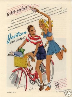Vintage 1945 Jantzen Sun Clothes Hurst Art AD