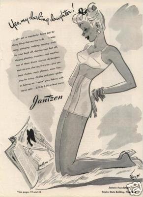 1944 Jantzen Bra Girdle Darling Daughter Hurst Art AD
