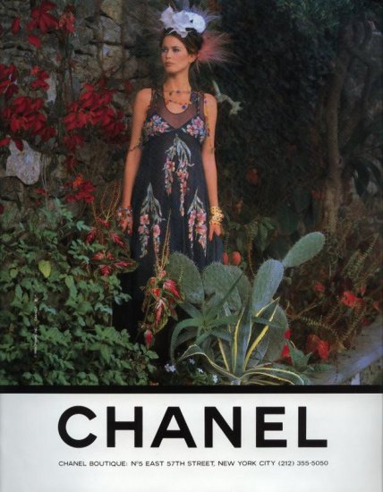 1993 Chanel Cologne Perfume Girl in Garden AD
