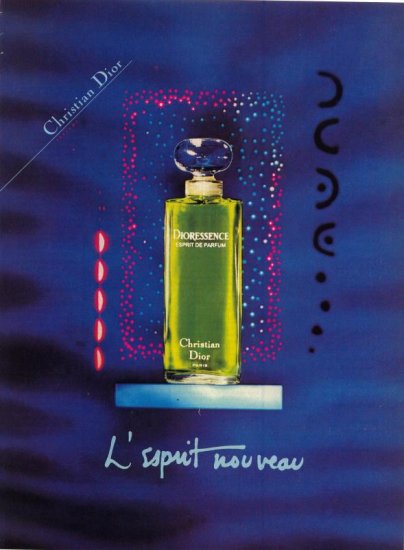 1985 Christian Dior Paris Dioressence Perfume AD