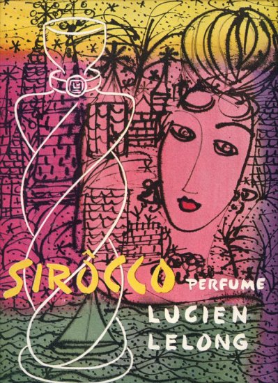Vintage 1945 Sirocco Perfume by Lucien Lelong Crazy Art AD