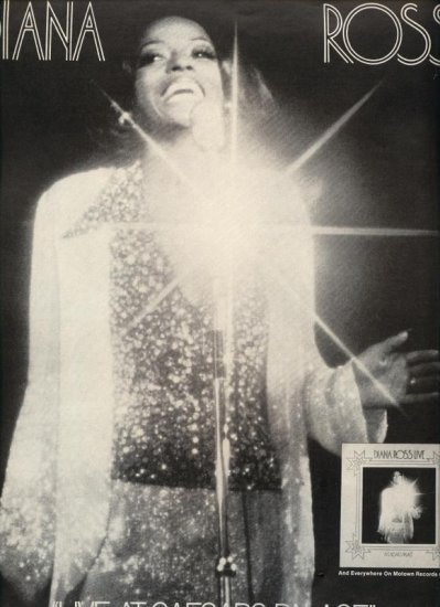 Vintage 1974 Diana Ross Live at Ceasars Palace Music AD