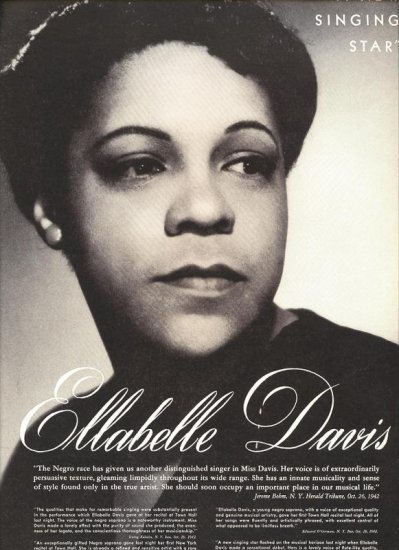 Vintage 1943 Ellabelle Davis Opera Promo AD