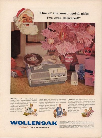 Vintage 1960 Wollensak Hi Fidelity Tape Recorder AD