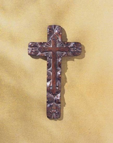 RUSTIC WALL CROSS