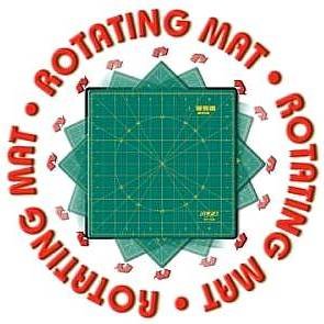 OLFA 12"x12"Rotating/Spinning Self-Healing Rotary Cutting Mat~Makes Cutting Easy! Just Cut & Turn!