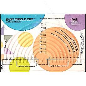 EZ Quilting Acrylic Template Easy Circle Cut by Sharon Hultgren~Quilting~Scrapbooking~Craft Projects