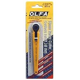 OLFA 18mm Rotary Cutter RTY-4 ~ New ~ Comfortable to use ~ Great for cutting curves! Cuts Easily!