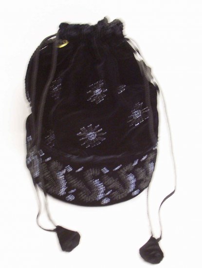 Pull String black bag