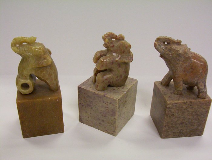 Set of 3 Elephant 5" Paper Weight