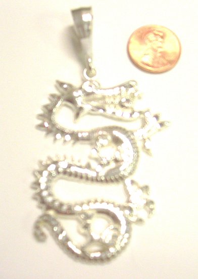 Sterling Silver Mens Dragon