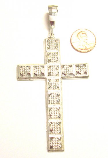 Sterling Silver Mens Cross