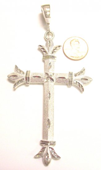 Sterling Silver Mens Cross