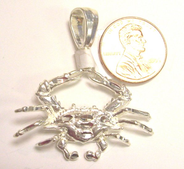 Sterling Silver Mens Crab