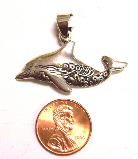 Sterling Silver Women Pendant Dolphin
