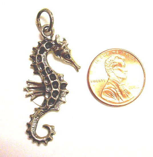 Sterling Silver Women Pendant Seahorse