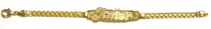 Gold Filled Women's Bracelet- Amor