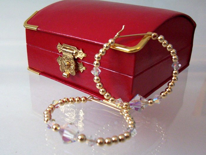 Large Hoop Earrings - GF Beaded