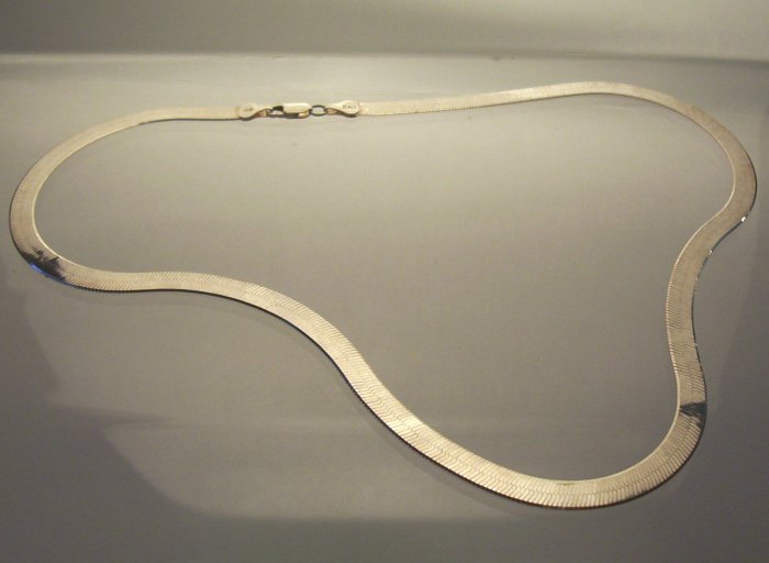 18" Sterling Silver Flexible Choker