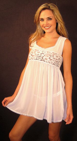Lace Babydoll and Bikini Set