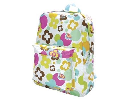 FREE SHIP Flower Polka Dot Backpack Diaper Bag by Room It Up / RoomItUp FREE SHIP USA