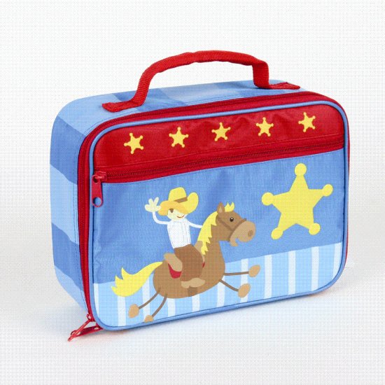 FREE SHIP Cowboy Buckaroo Lunch Box Bag Tote - Kids by Stephen Joseph FREE SHIPPING - USA
