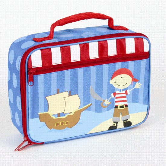 FREE SHIP Pirate Ship Lunch Bag Box Tote - Kids by Stephen Joseph FREE SHIPPING - USA