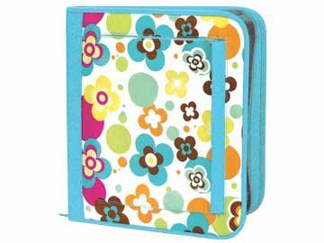 FREE SHIP Flower Polka Dot Notebook 3 Ring Binder by Room It Up / RoomItUp FREE SHIP