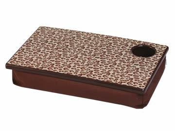 FREE SHIP Leopard Lap Desk Tray Cup Holder by RoomItUp / Room It Up FREE SHIP - USA