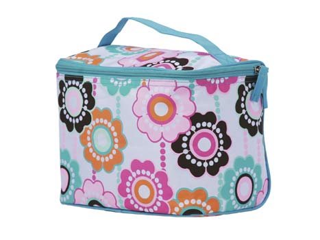 FREE SHIP Crazy Daisy Makeup Train Case by RoomItUp / Room It Up FREE SHIP