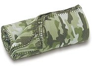 FREE SHIP Camo Green Fleece Blanket by RoomItUp / Room It Up FREE SHIP - USA