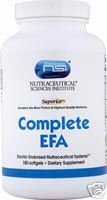 NSI Complete EFA Omega 3's Omega 6's healty essential fatty acids 180 capsules