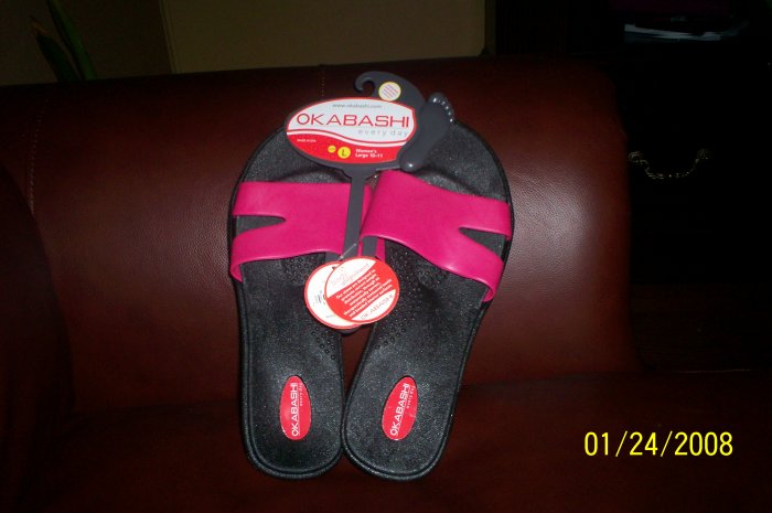 pink OKABASHI Wave Sandals L New womens large