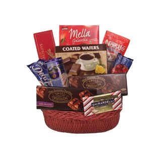 European Chocolate Luxuries Gift Basket