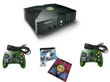 XBOX "Fun" BUNDLE: Xbox Console, 2 Controllers, Dance Pad and Pump It Up Game